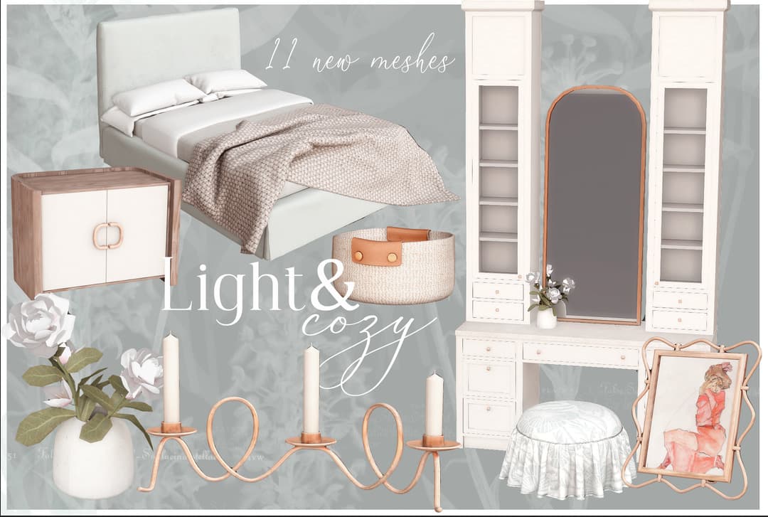 Набор для спальни Light & Сozy Bedroom